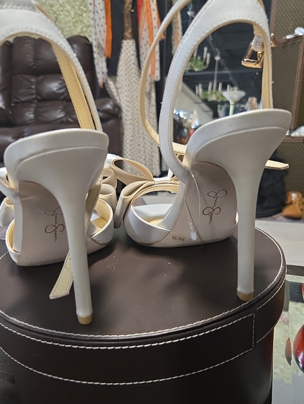 Jessica Simpson Olivine Bow Heeled Sandals.  Sz 8. New - Picture 5 of 5